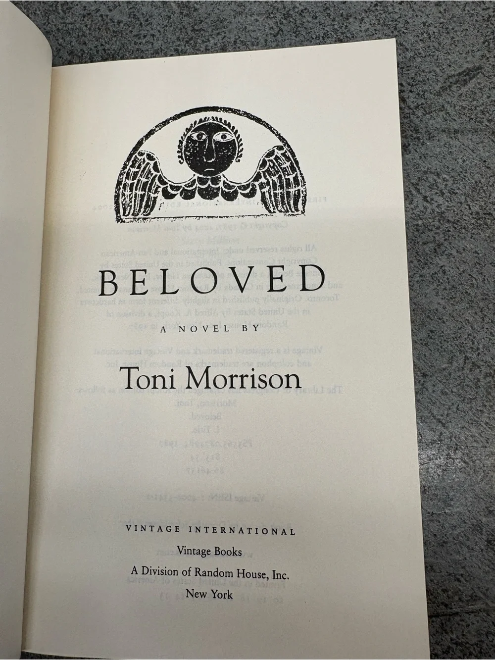 Beloved by Toni Morrison Nobel Prize Winning Paperback